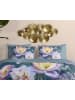 Descanso Satijnen beddengoedset "Mirery" blauw