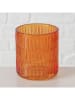 Boltze 4er-Set: Windlichter ''Structa'' in Bunt - (H)9 cm