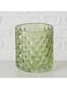 Boltze 4er-Set: Windlichter ''Structa'' in Bunt - (H)9 cm