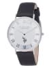 U.S. Polo Assn. Kwartshorloge zwart/zilverkleurig/wit