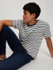 Cross Jeans Shirt wit/zwart