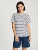 Cross Jeans Shirt in Weiß/ Schwarz