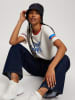 Cross Jeans Shirt wit/lichtblauw