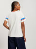 Cross Jeans Shirt in Weiß/ Hellblau