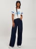 Cross Jeans Shirt in Weiß/ Hellblau