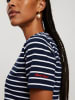 Cross Jeans Koszulka w kolorze granatowo-białym