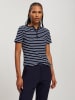 Cross Jeans Shirt in Dunkelblau/ Weiß