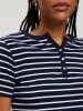 Cross Jeans Shirt in Dunkelblau/ Weiß