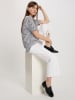 Cross Jeans Shirt in Weiß/ Schwarz