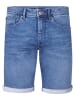 Petrol Jeans-Bermudas in Blau