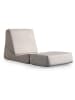 Evila Schlafsessel "Origami" in Grau - (B)70 x (H)70 x (T)100 cm