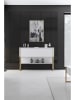 Evila Sideboard "Luxe" in Weiß/ Gold - (B)120 x (H)80 x (T)30 cm