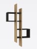 Evila Wall ShelfWandregal in Hellbraun/ Schwarz - (B)53,8 x (H)108 x (T)19,6 cm