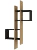 Evila Wall ShelfWandregal in Hellbraun/ Schwarz - (B)53,8 x (H)108 x (T)19,6 cm