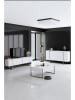 Evila Salontafel wit/zilverkleurig - (B)90 x (H)60 x (D)40 cm