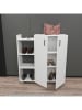 Evila Schoenenkast "Asus" wit - (B90 x (H)95 x (D)29,6 cm