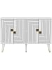 Evila Sideboard "Ahart" in Weiß - (B)120 x (H)80 x (T)30 cm