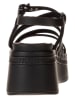 Tommy Hilfiger Leren sleehaksandalen zwart