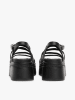 Tommy Hilfiger Shoes Leder-Keilsandaletten in Schwarz