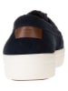 Tommy Hilfiger Leren veterschoenen donkerblauw