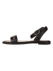 Tommy Hilfiger Leder-Sandalen in Schwarz