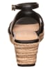 Tommy Hilfiger Leren sleehaksandalen zwart