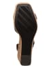 Tommy Hilfiger Leren sleehaksandalen zwart