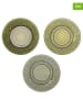 Villa d´Este Talerze (6 szt.) "Imperial" w kolorze zielonym do chleba - Ø 15 cm
