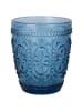 Villa d´Este 6-delige set: glazen "Imperial" blauw/transparant - 300 ml