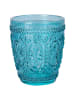 Villa d´Este 6-delige set: glazen "Imperial" blauw/transparant - 300 ml