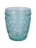 Villa d´Este 6-delige set: glazen "Imperial" blauw/transparant - 300 ml