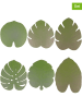 Villa d´Este 6er-Set: Tischsets "New Jungle" in Grün - (L)47 x (B)36 cm