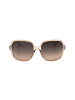 Guess Damskie okulary przeciwsłoneczne w kolorze beżowo-żółtym