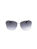 Guess Damskie okulary przeciwsłoneczne w kolorze srebrno-czarnym