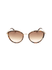 Longchamp Dames zonnebril bruin/lichtblauw