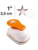 Fiskars Hebelstanzer ''Stern'' in Weiß/ Orange - (B)5 x (H)15 x (T)9 cm