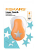 Fiskars Hebelstanzer ''Stern'' in Weiß/ Orange - (B)5 x (H)15 x (T)9 cm