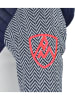 Peak Mountain Tussenjas donkerblauw/oranje/wit