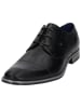 Bugatti Leder-Schnürschuhe in Schwarz