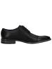 Bugatti Leder-Schnürschuhe in Schwarz