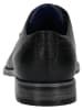 Bugatti Leder-Schnürschuhe in Schwarz