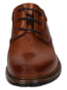 Bugatti Leren veterschoenen lichtbruin