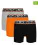 Vingino 3er-Set: Boxershorts in Orange/ Schwarz/ Grau