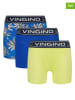 Vingino 3er-Set: Boxershorts in Blau/ Gelb