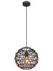 Globo lighting Hängeleuchte "Senni" in Schwarz - (H)120 x Ø 29 cm