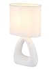 Globo lighting Tischleuchte "Triangle" in Weiß - (B)17 x (H)30 x (T)10 cm