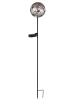Globo lighting LED-Solar-Gartenstecker in Silber/ Schwarz - (H)91,5 cm