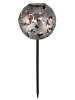 Globo lighting Lampa solarna LED w kolorze srebrnym na trzonku - wys. 52,5 cm