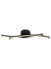 Globo lighting LED-Deckenleuchte "Boyd" in Schwarz - (B)47,6 x (H)5,6 x (T)10 cm