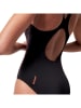 Speedo Strój kąpielowy "Eco Endurance+" w kolorze czarno-pomarańczowym